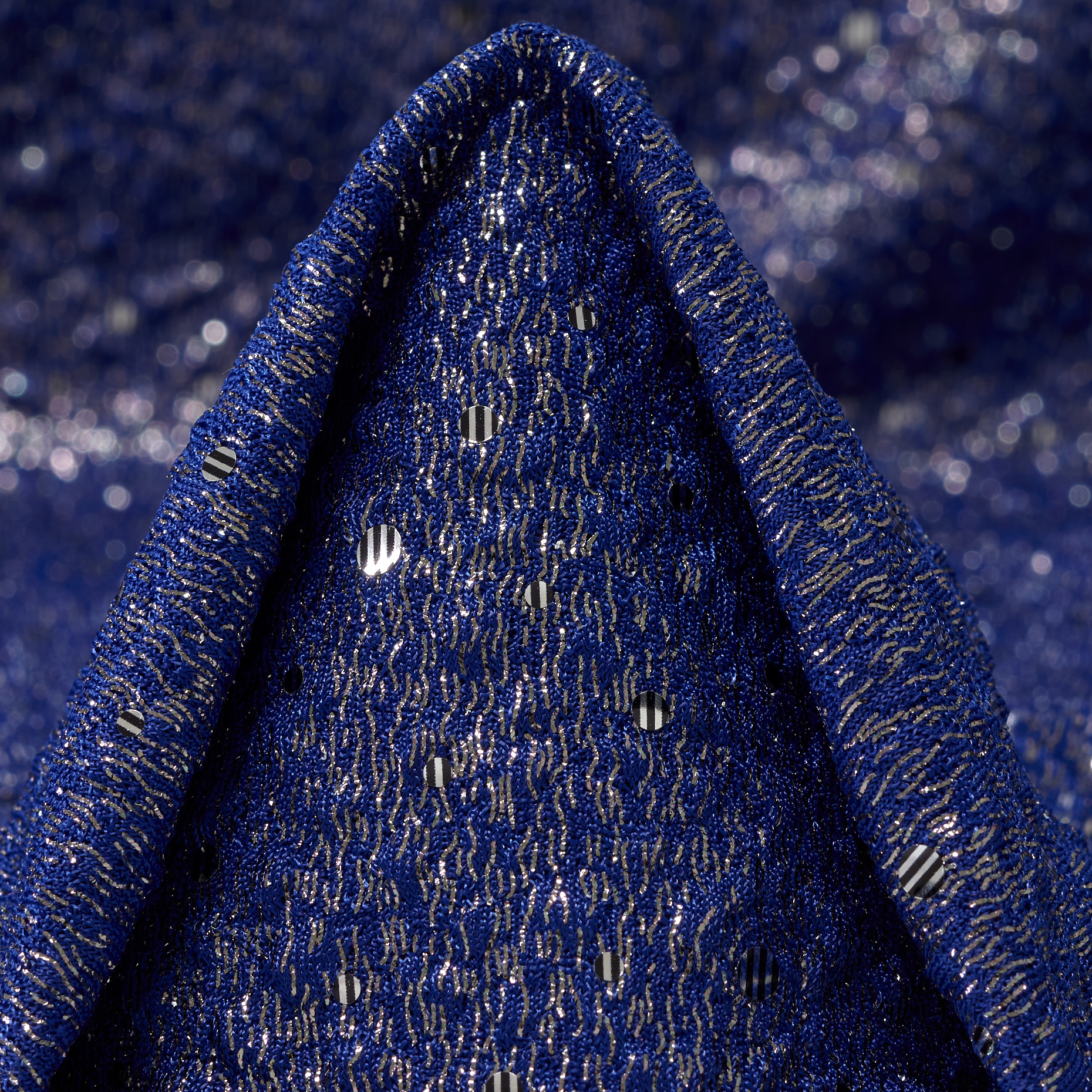 Jersey Paillettes Luccicante True Blue&Silver