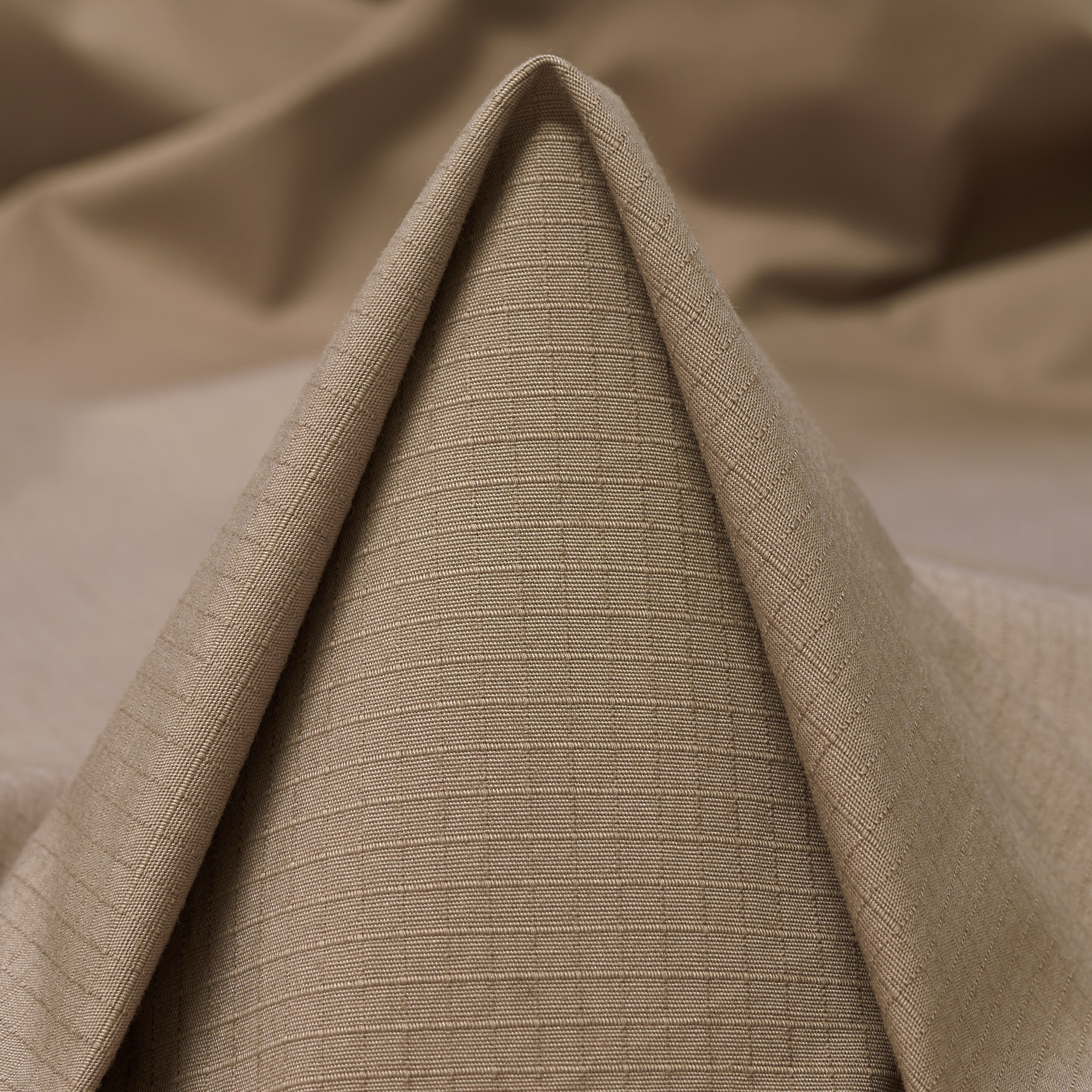 Cotton Micro Structure Elastic Taupe Gray