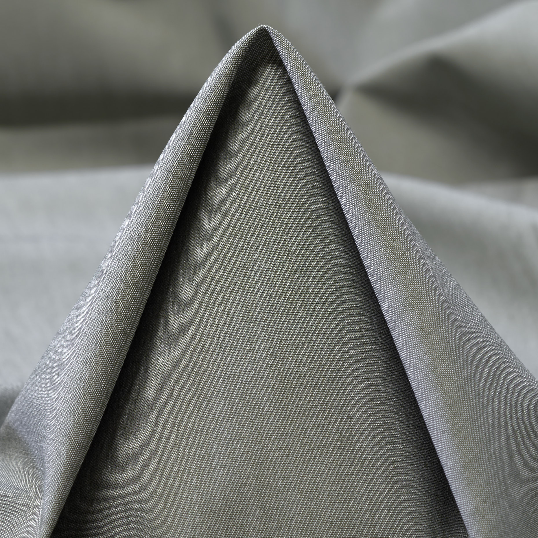 Poplin Cotton Elastic  Pale Sage