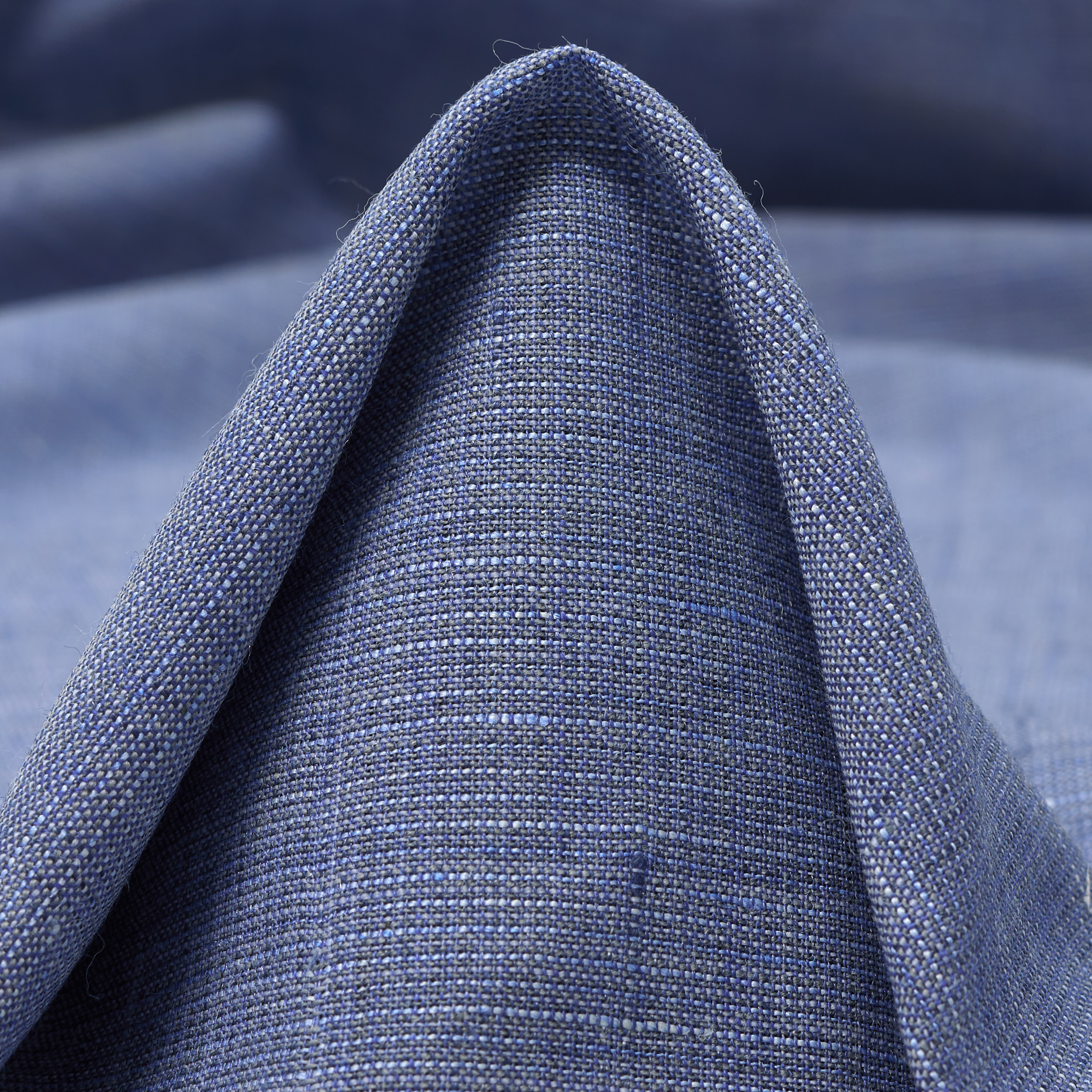 Chambray Wool Linen Stonewash | F000047578