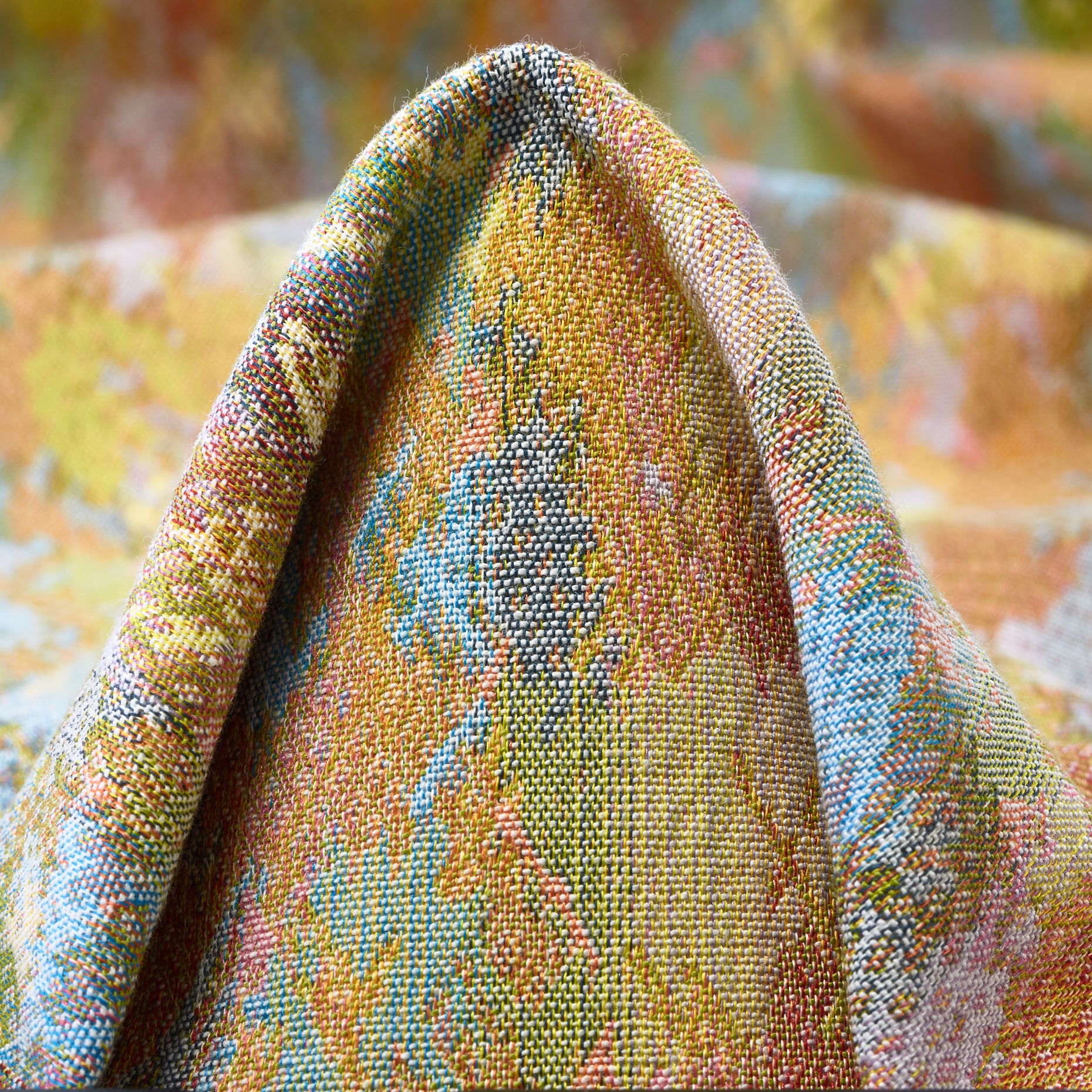 Jacquard Baumwolle Mix Elastik Transparent Yellow&Crocus