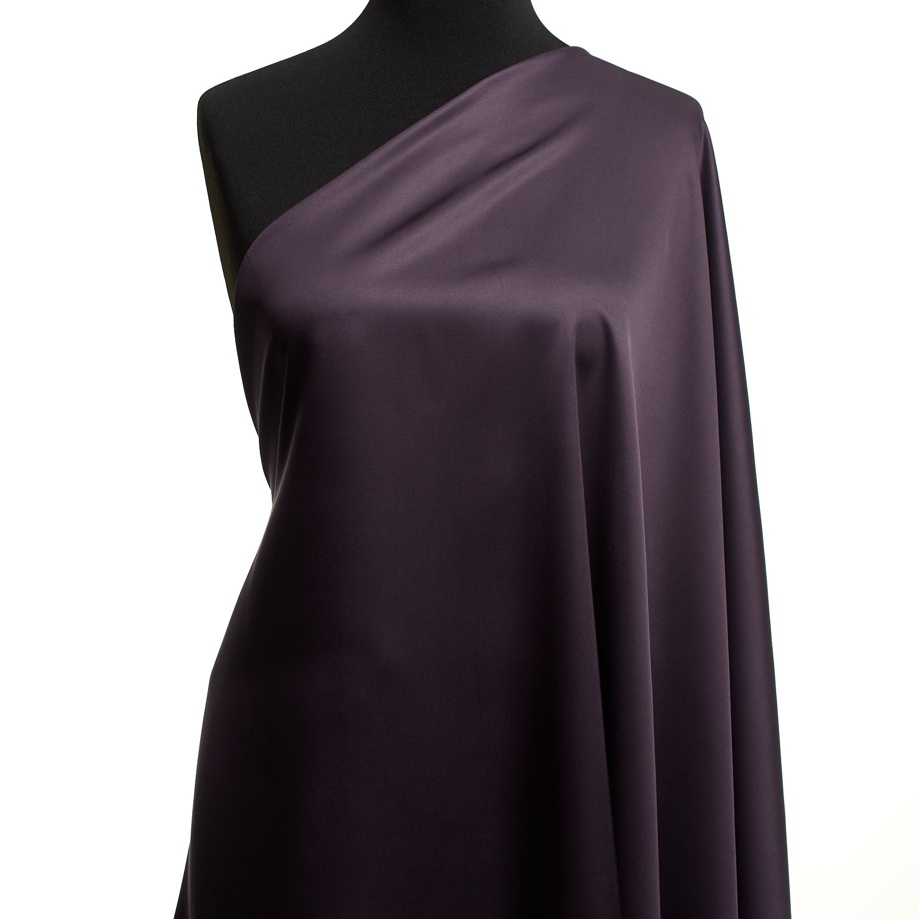 Satin Viscose   Plum Perfect