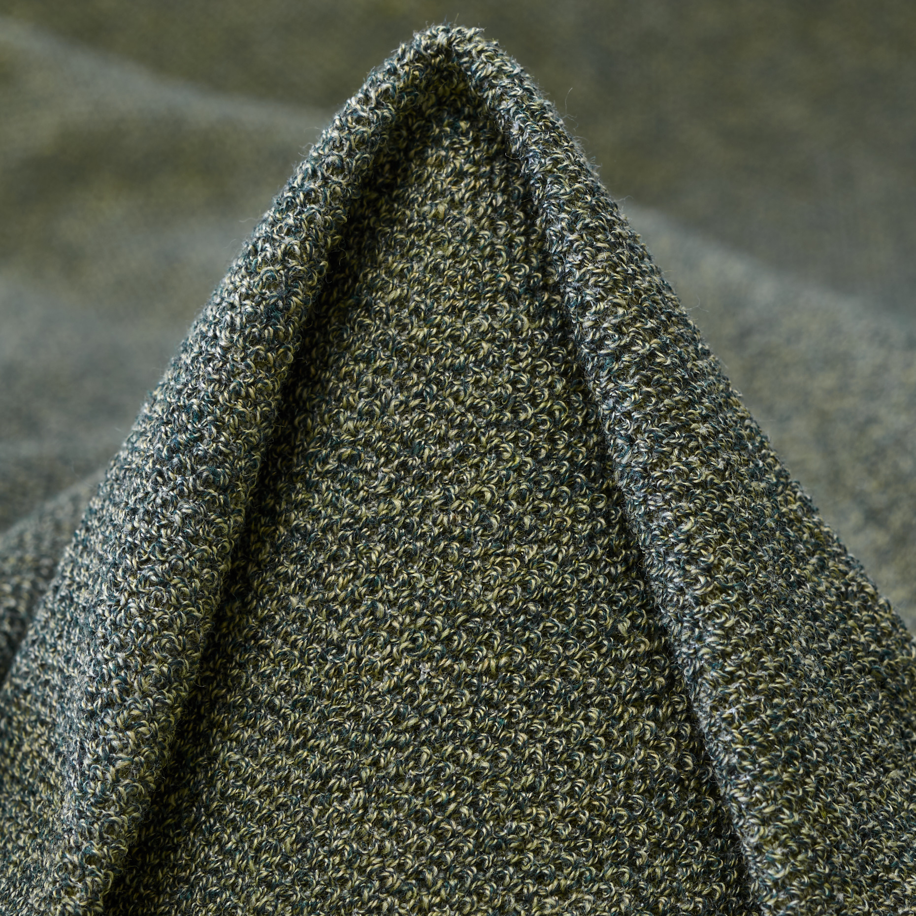 Jersey Bouclé Baumwolle Agave Green