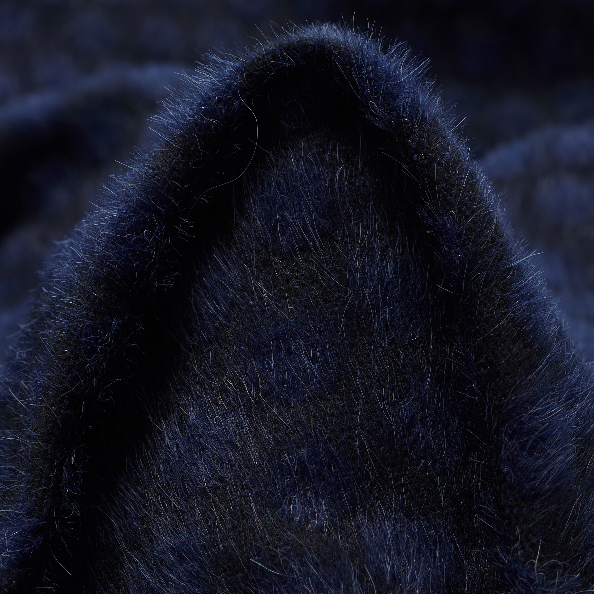 Jacquard Alpaca Puntinato Deep Cobalt