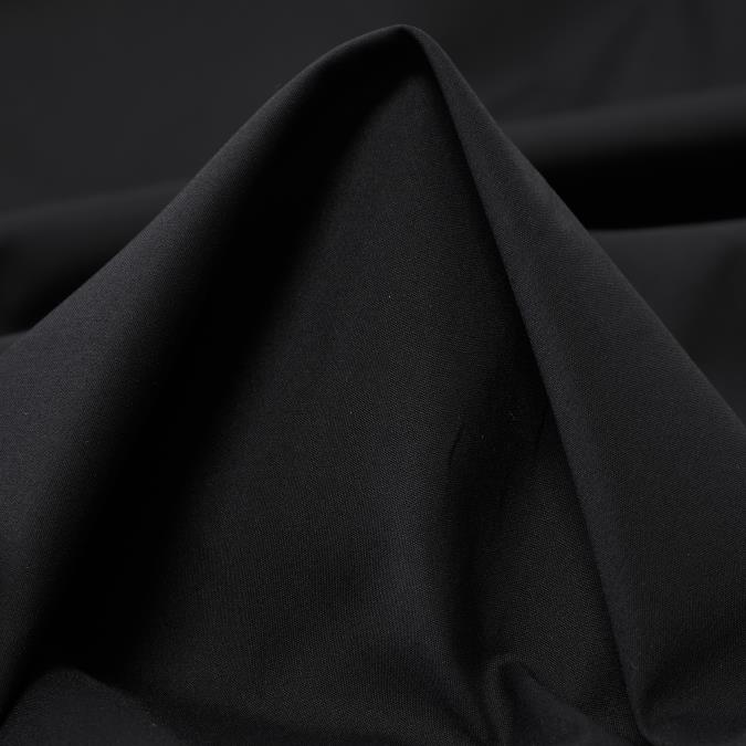 Poplin Cotton Elastic  Raven Black