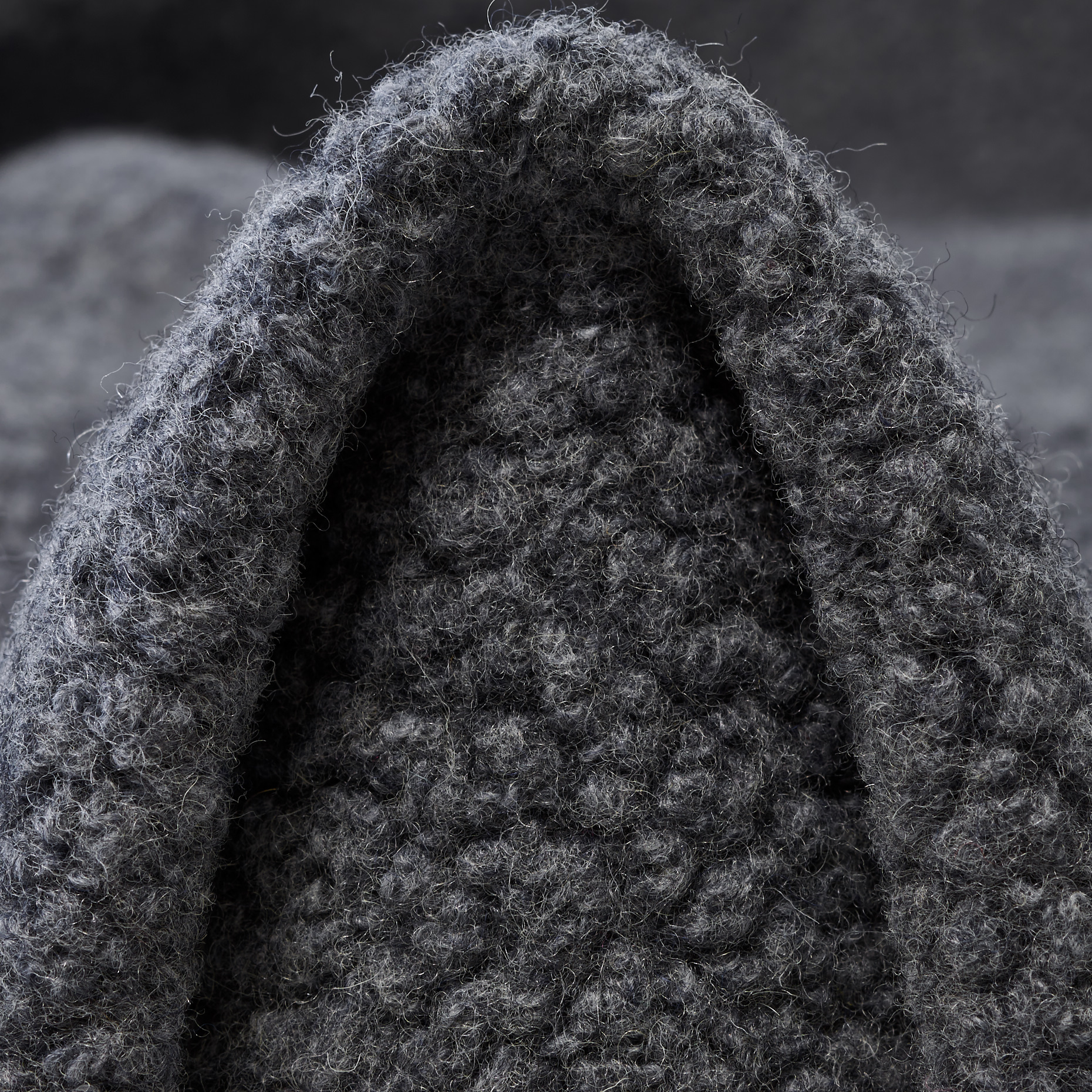  Bouclé Wool Steel Gray