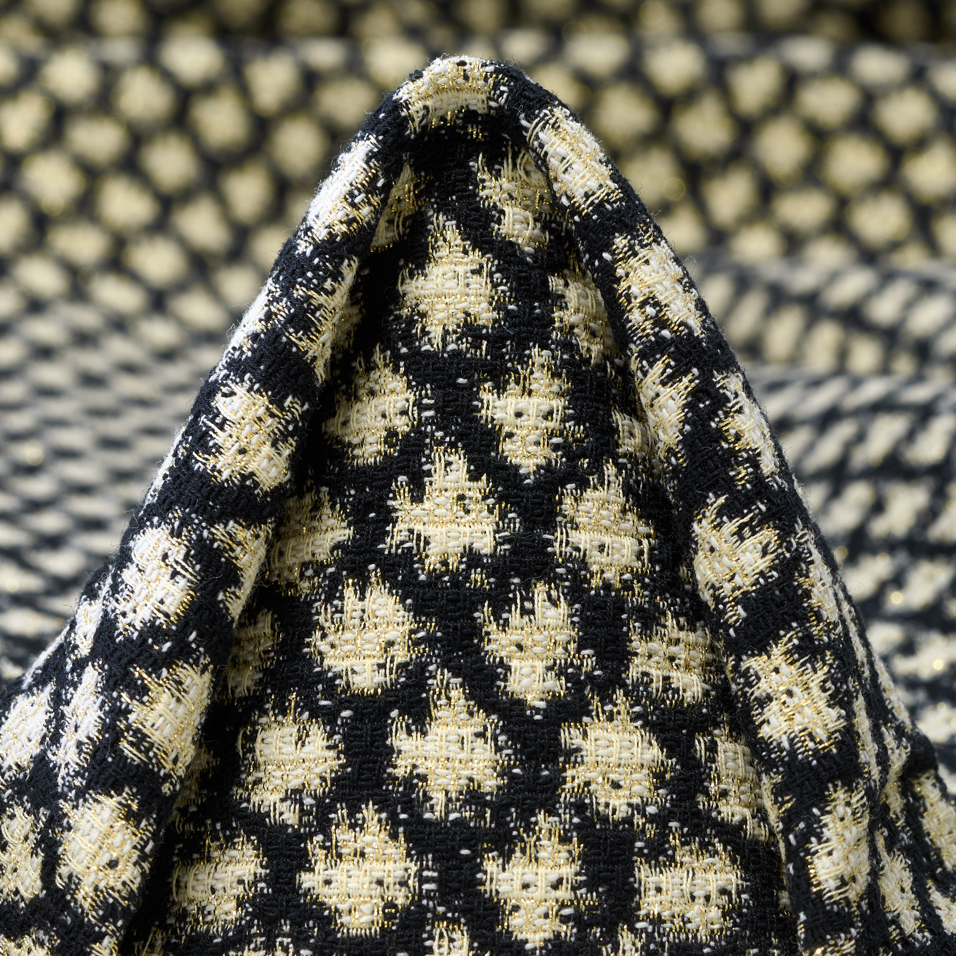 Jacquard Lurex Cotone Vulcan&Rich Gold